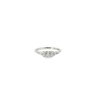 Platinum 0.74ct Diamond Ring