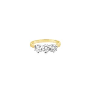 Pre Owned Three Stone 1ct Diamond Ring